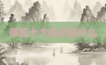 微信十大亮点是什么