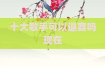 十大歌手可以退赛吗现在