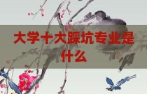 大学十大踩坑专业是什么