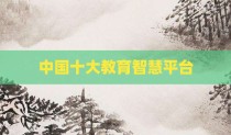 中国十大教育智慧平台