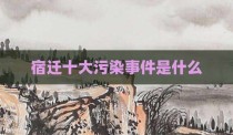 宿迁十大污染事件是什么