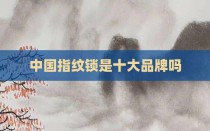 中国指纹锁是十大品牌吗