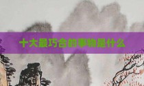 十大最巧合的事物是什么