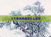十大奋进神曲是什么歌词