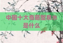 中国十大奇葩型泉水是什么