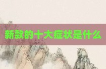 新款的十大症状是什么