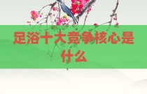 足浴十大竞争核心是什么