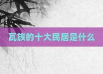 瓦族的十大民居是什么