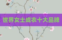 世界女士成衣十大品牌