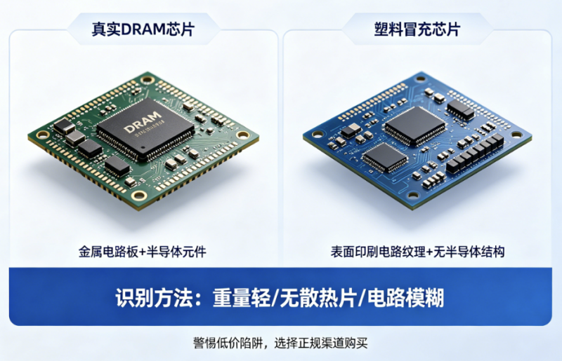 假内存重出江湖：塑料芯片冒充DRAM，有人中招了！