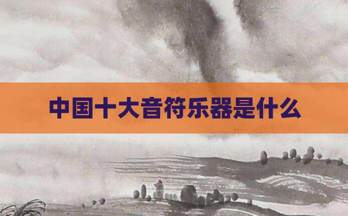 中国十大音符乐器是什么
