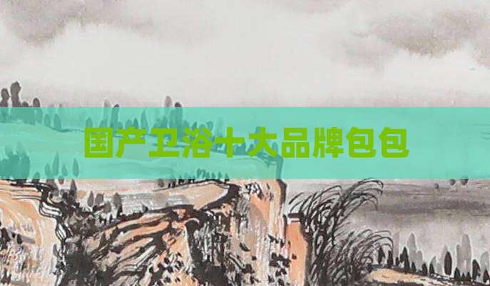 国产卫浴十大品牌包包
