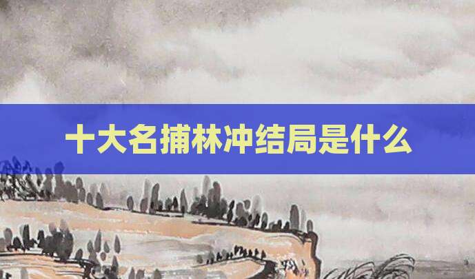 十大名捕林冲结局是什么