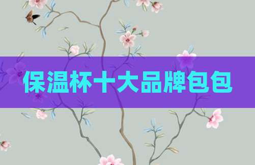 保温杯十大品牌包包