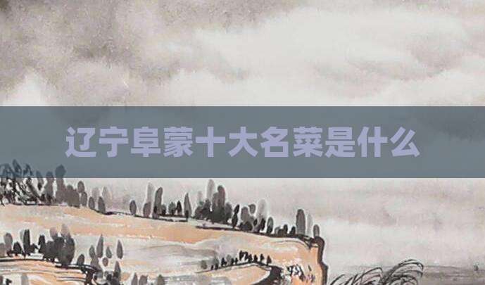 辽宁阜蒙十大名菜是什么