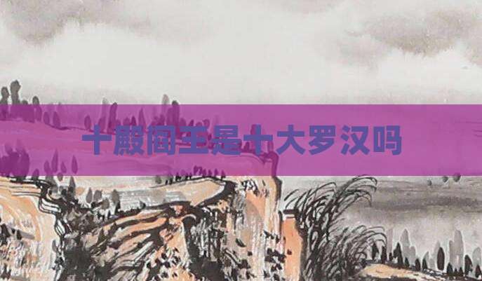 十殿阎王是十大罗汉吗