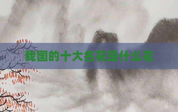我国的十大名花是什么花