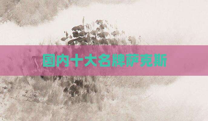 国内十大名牌萨克斯