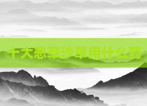 十大恶草沙草用什么药