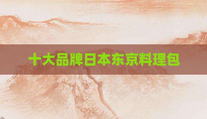 十大品牌日本东京料理包