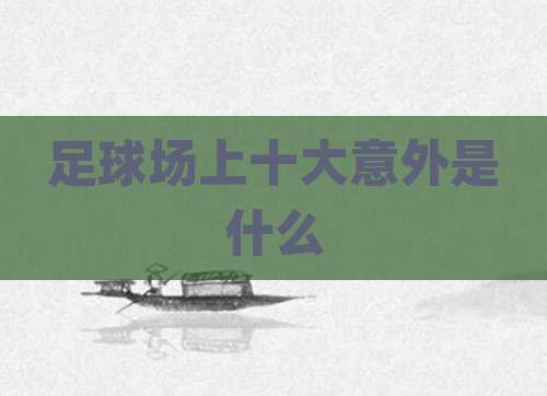 足球场上十大意外是什么