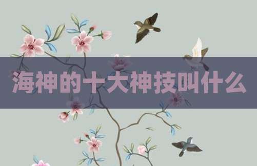 海神的十大神技叫什么