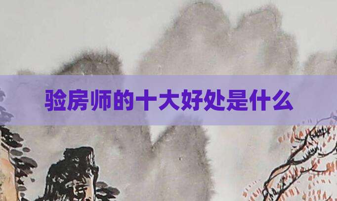 验房师的十大好处是什么