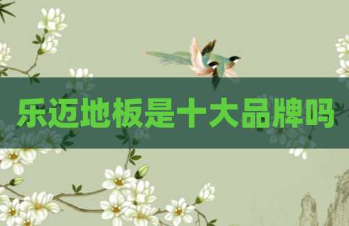 乐迈地板是十大品牌吗
