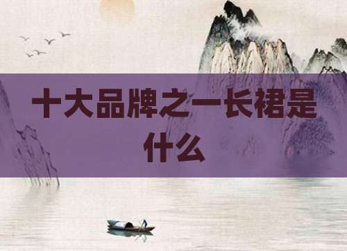 十大品牌之一长裙是什么
