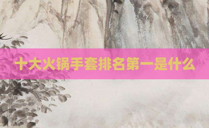 十大火锅手套排名第一是什么