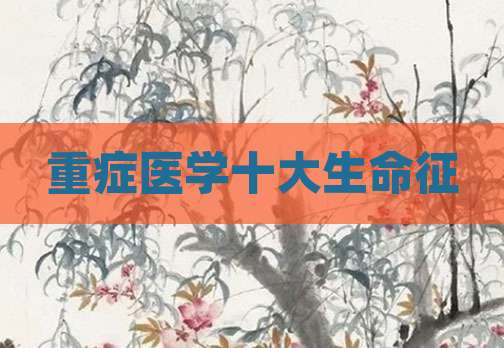 重症医学十大生命征