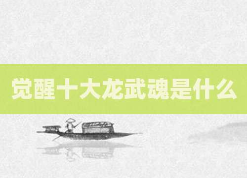 觉醒十大龙武魂是什么