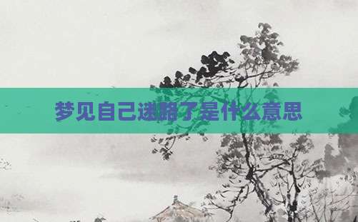 梦见自己迷路了是什么意思