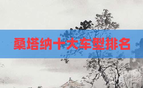 桑塔纳十大车型排名