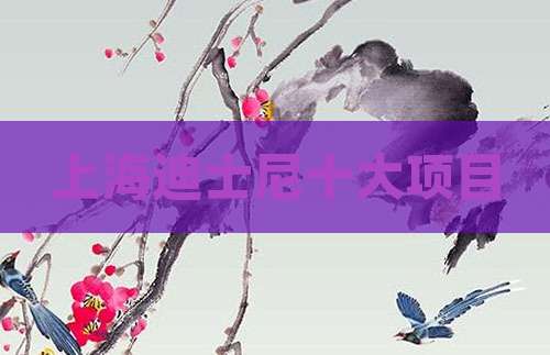 上海迪士尼十大项目