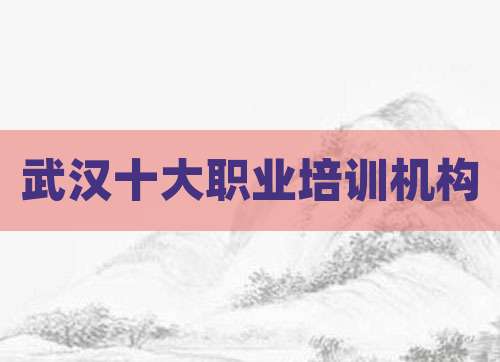武汉十大职业培训机构