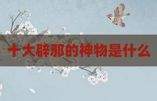 十大辟邪的神物是什么