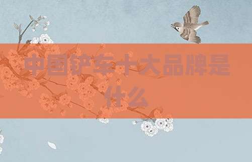 中国铲车十大品牌是什么