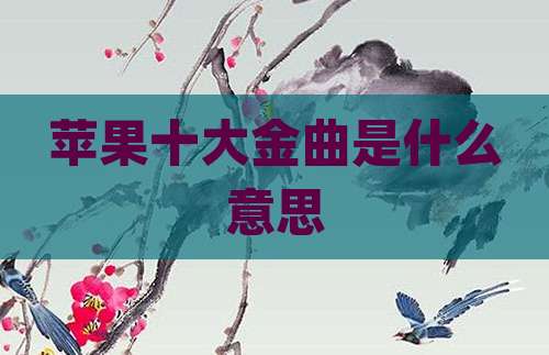 苹果十大金曲是什么意思