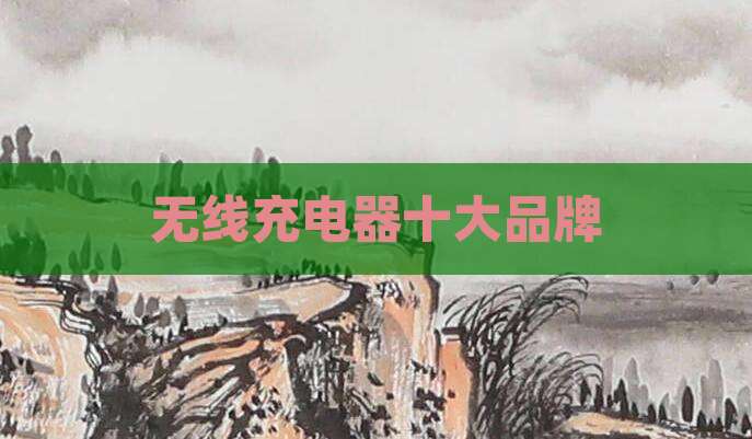 无线充电器十大品牌
