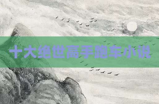 十大绝世高手跑车小说