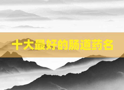 十大最好的肠道药名