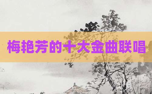 梅艳芳的十大金曲联唱