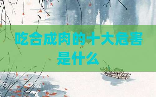 吃合成肉的十大危害是什么