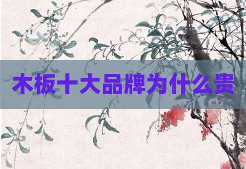 木板十大品牌为什么贵