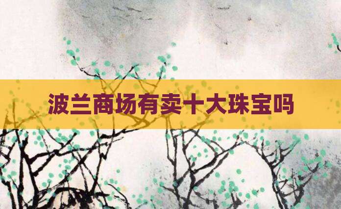 波兰商场有卖十大珠宝吗