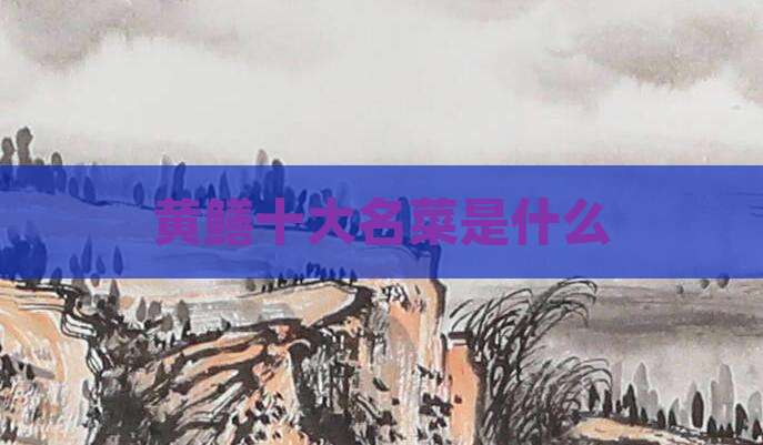 黄鳝十大名菜是什么