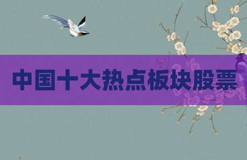 中国十大热点板块股票
