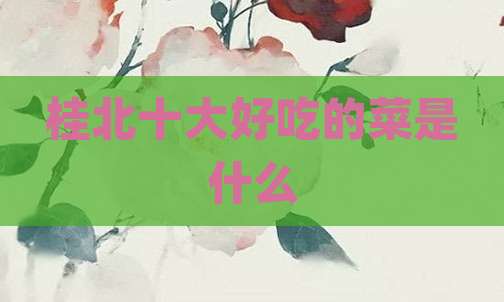 桂北十大好吃的菜是什么
