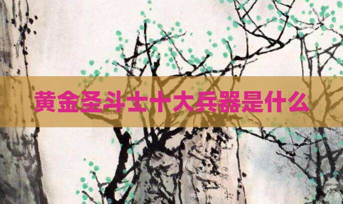 黄金圣斗士十大兵器是什么